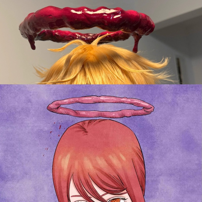 Women'S Red Accessories - Anime Makima Cosplay tronçonneuse Cos rouge