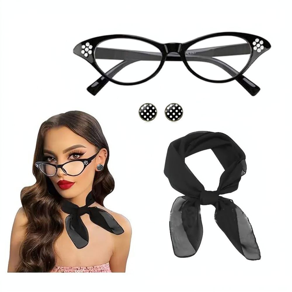 Women'S Accessories In The 1950S - Ensemble d'accessoires rétro glamour des années