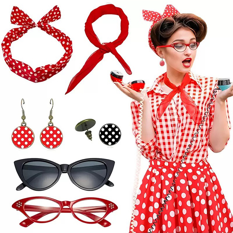 Women'S Accessories In The 1950S - Ensemble d'accessoires de déguisement années 50
