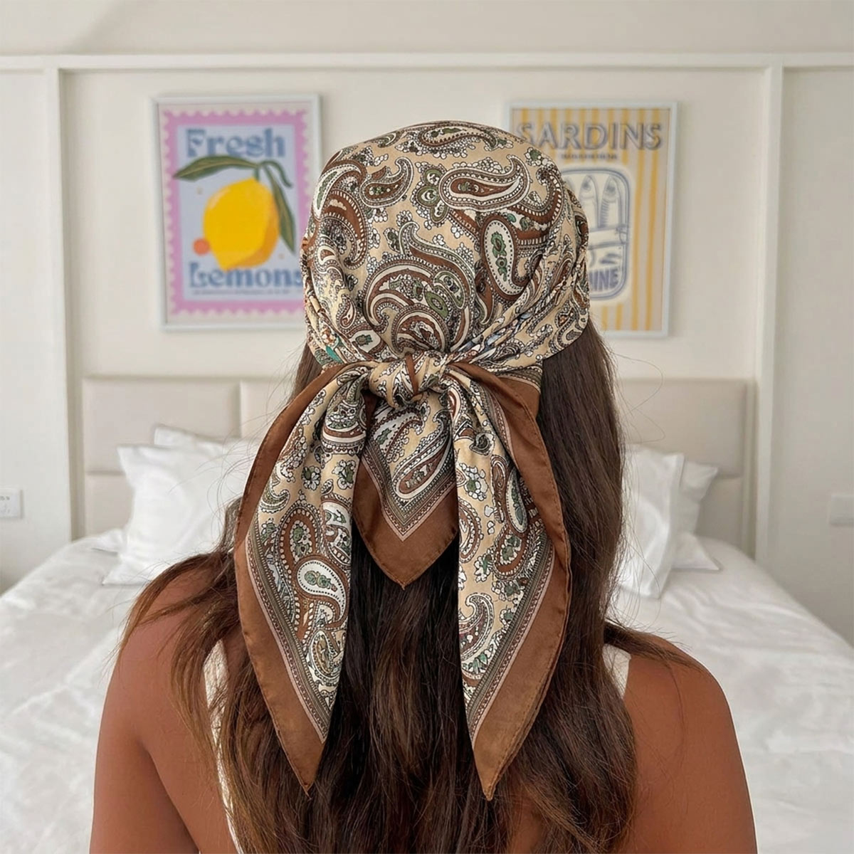 Silk Scarf Square - Nouveau design, foulard carré en soie