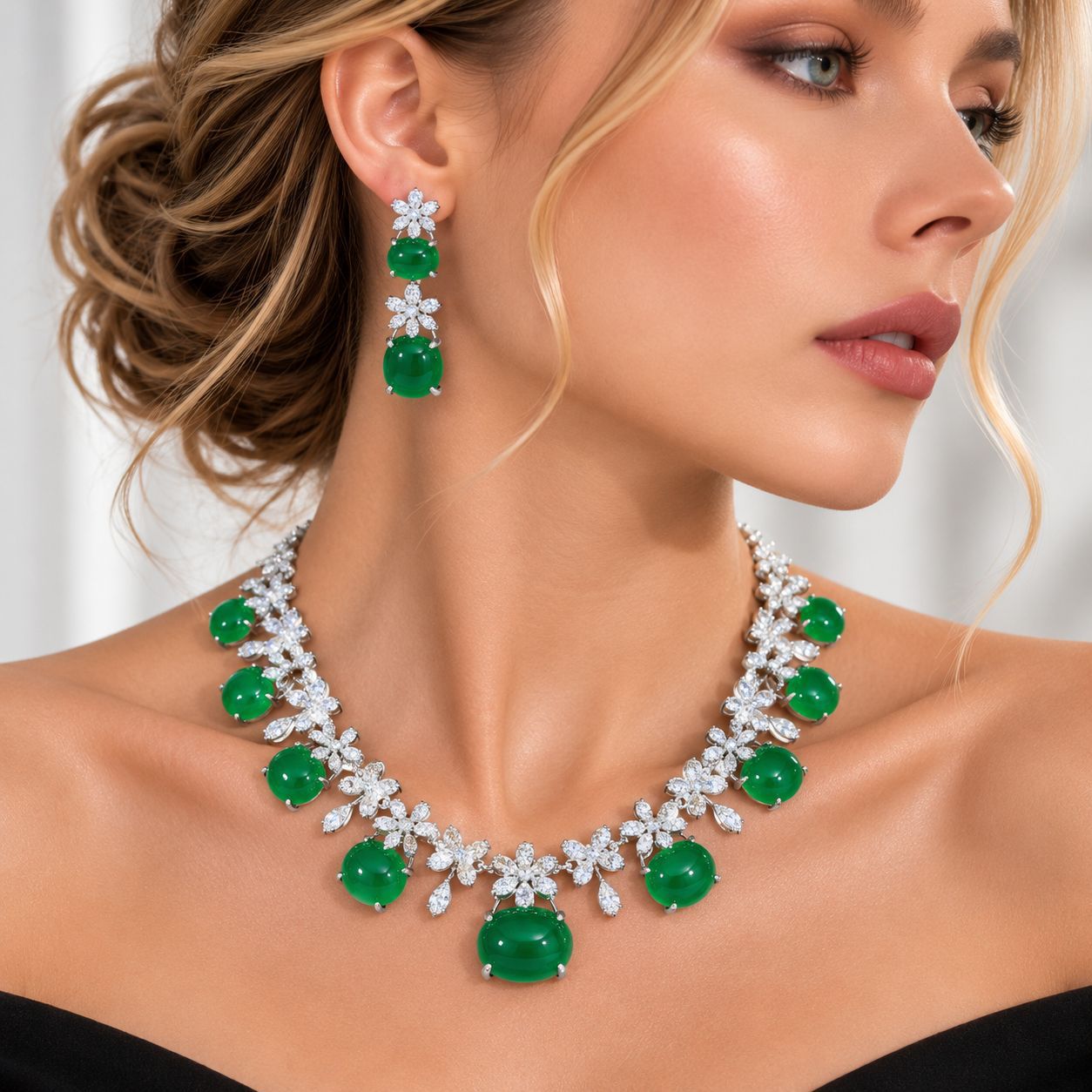 Women Accessories Dubai - Ensemble de bijoux pour soirée à