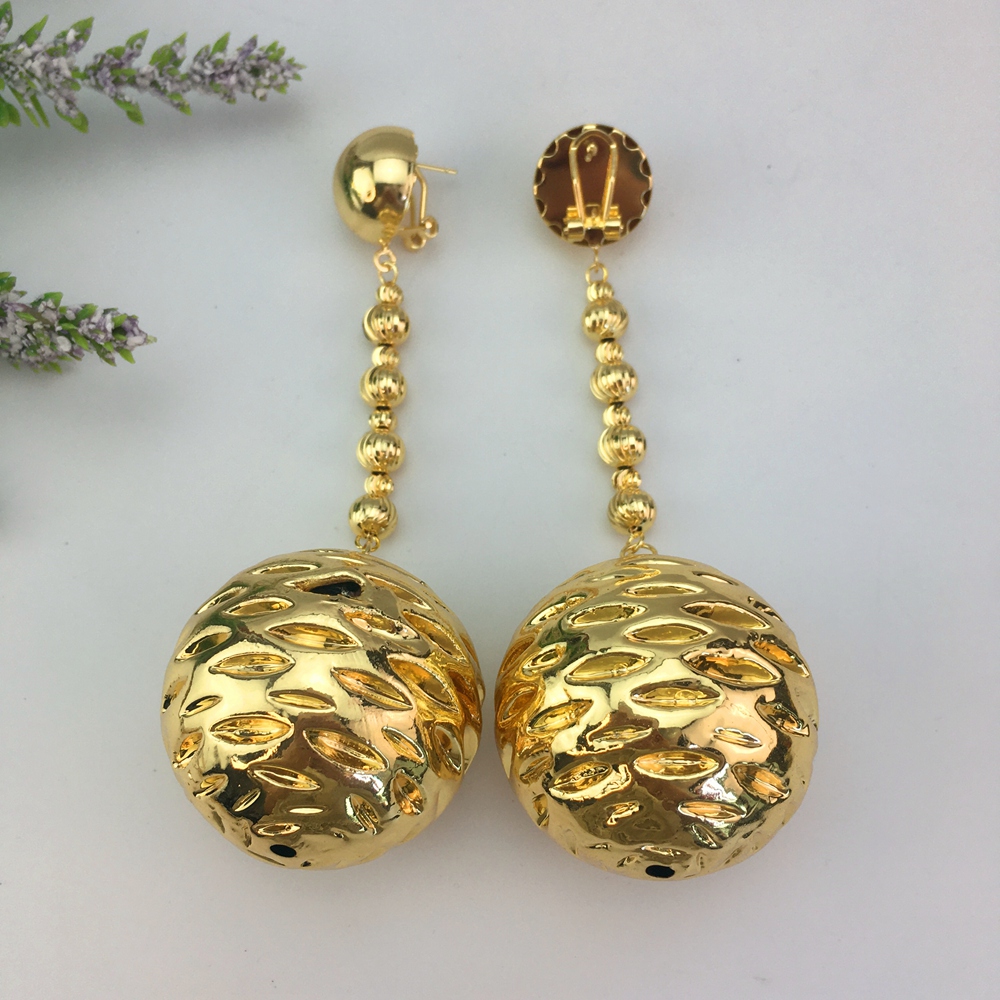 Women Accessories Dubai - EMMA-Boucles d'Oreilles sulfet Larges en Or