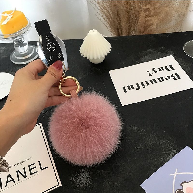 Porte-clés Poms en boule de fo - Women'S Emo Accessories avis et prix