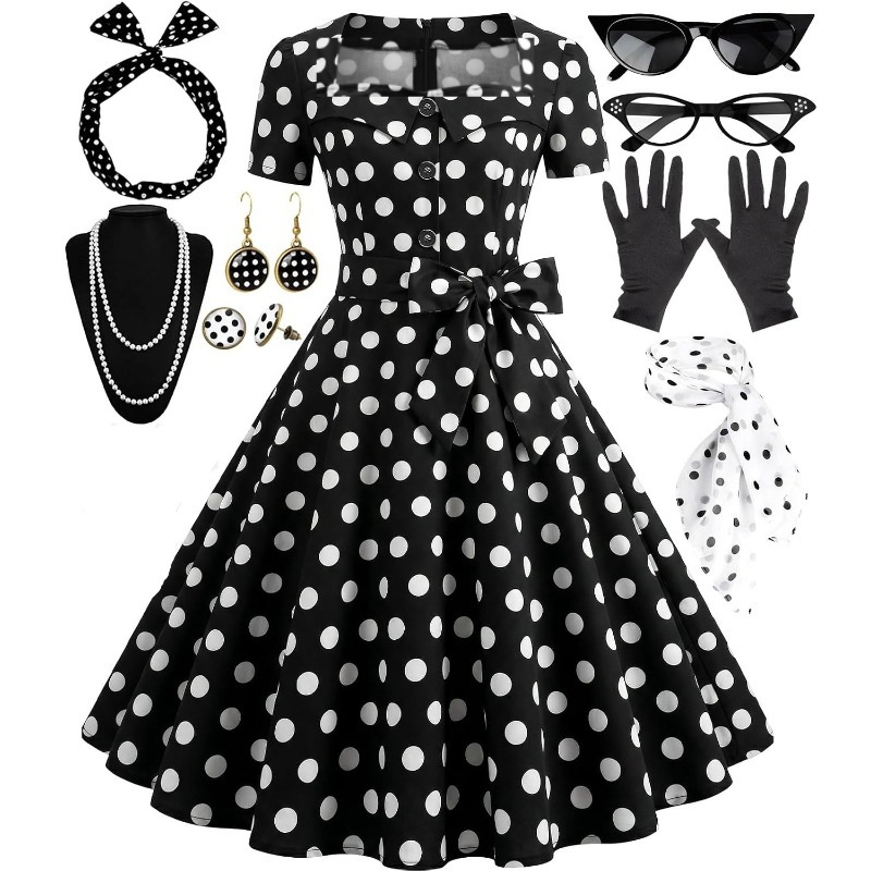 Robes vintage élégantes des an - Women'S Accessories In The 1950S avis et prix