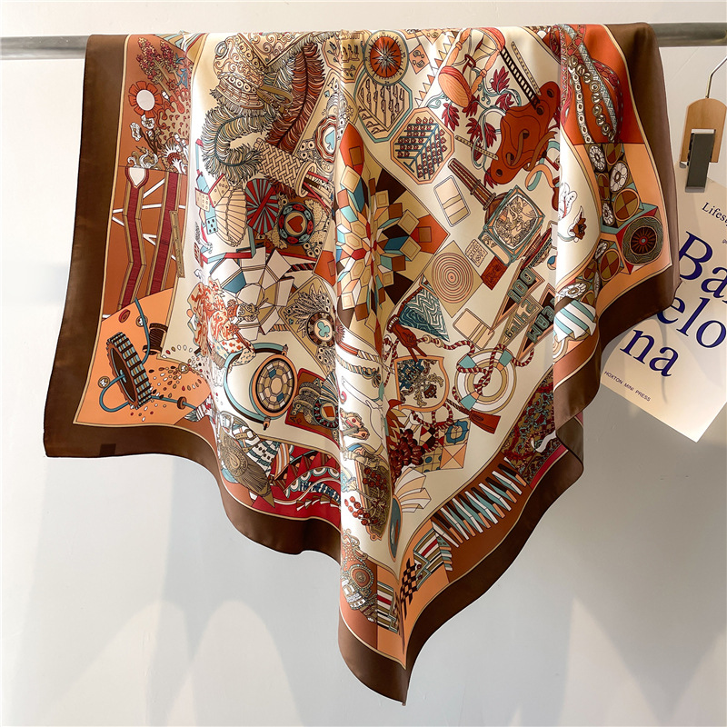 Nouveau Foulard Carré en Soie  - Silk Scarf Square avis et prix