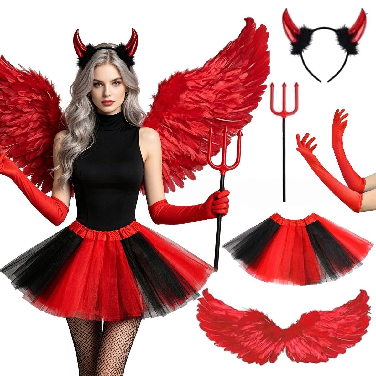Ensemble de déguisement d'Hall - Women'S Red Accessories avis et prix