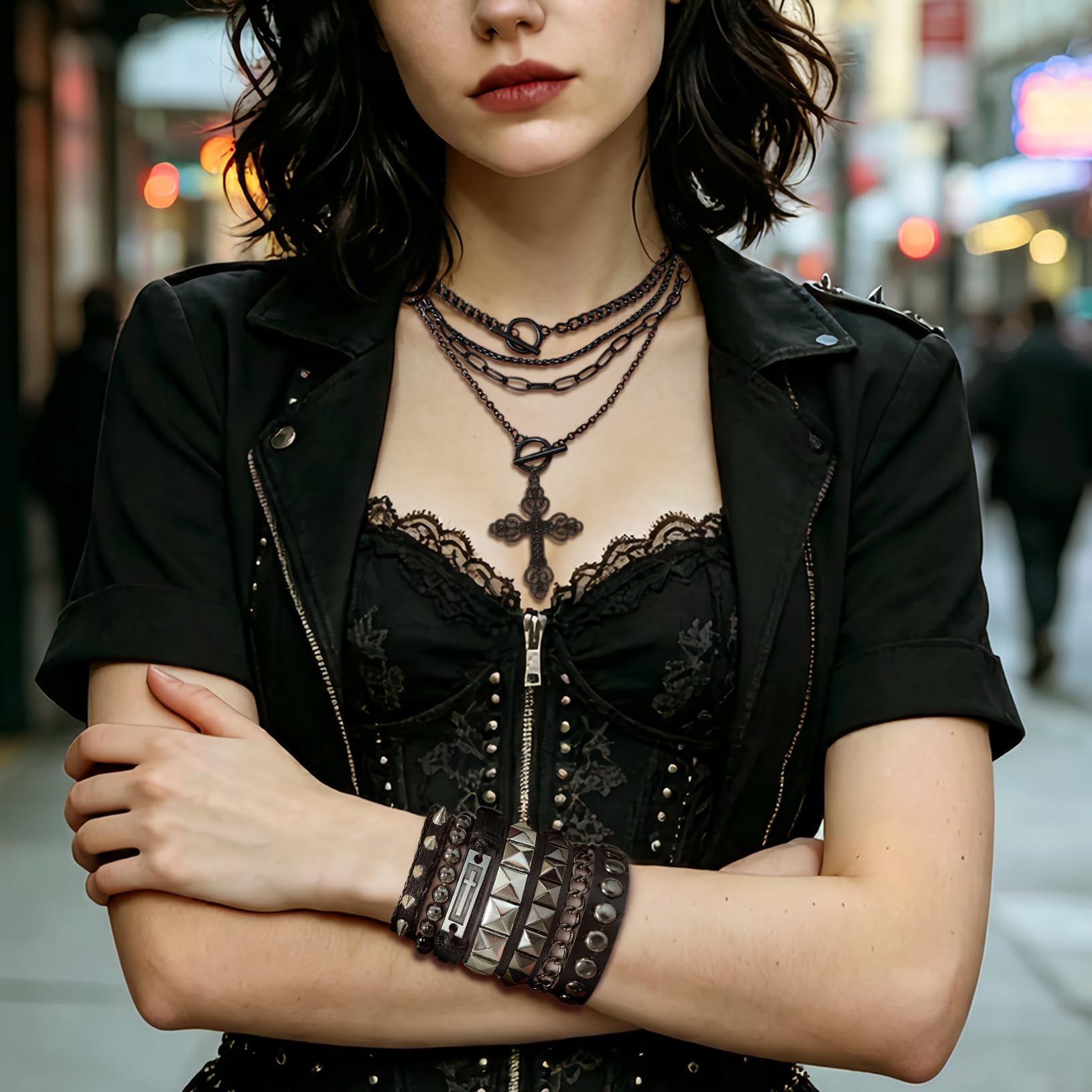 Collier superposé avec pendent - Women'S Emo Accessories avis et prix