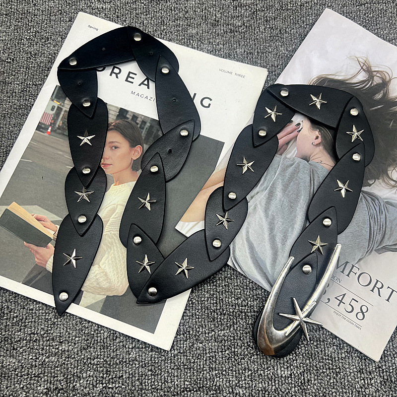 Ceinture en cuir de style goth - Women'S Emo Accessories avis et prix